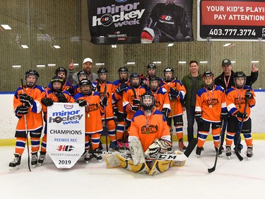 The Pee Wee Rec champions at Esso Minor Hockey Week were the RHC Flyers. Cory Harding Photography