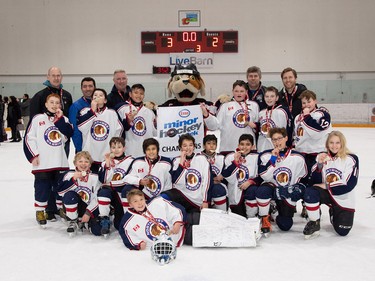 Taking the Esso Minor Hockey Week title in the Pee Wee 6 North division were the Northwest Warriors 6. Cory Harding Photography