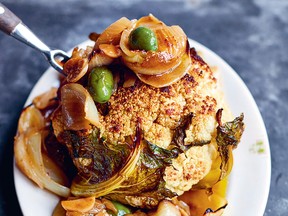 Pot-roast cauliflower from from Jamie Cooks Italy.