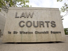 The Edmonton Law Courts, housing provincial courts, family courts, the Court of Appeal and Court of Queen's Bench, is seen in downtown Edmonton, Alta., Monday, June 9, 2014.
