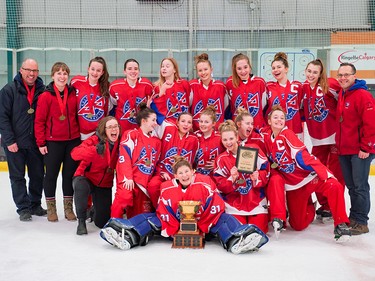 The Calgary Core grabbed the crown in the U16AA division of the Esso Golden Ring. Shannon Hutchison Photography and Creative Candy