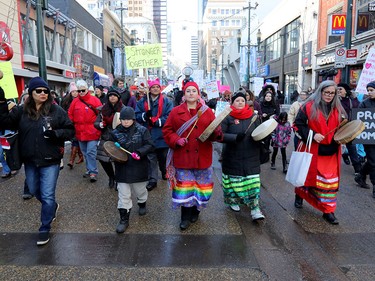 Calgary's Women's March coincided with other events around the world.
