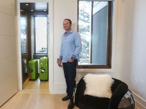 Mark Buness finds it useful to have an elevator in his home.