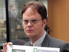 Rainn Wilson as dwight on the office.n/a