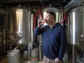 Jason Fisher in his original brewery, Indie Ale House.