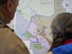 A public information session on the Bighorn Backcountry proposal was held at the Polish Hall on Saturday, Feb. 2, 2019.