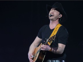 Canadian country music superstar Paul Brandt performs during The Journey Tour 2019 at the Scotiabank Saddledome in Calgary on Thursday January 31, 2019. Darren Makowichuk/Postmedia