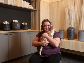 Deanna Caine and her cat Nacho picked Maverick in Livingston for all that its location offers.