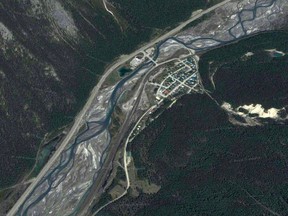 Aerial view of Field, B.C.