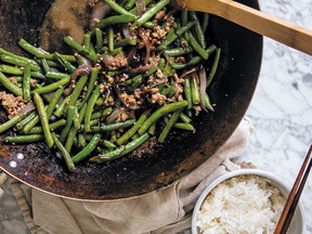 Green beans & minced pork from A Common Table.