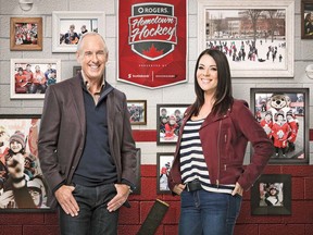 Ron MacLean and Tara Slone are the hosts for Hometown Hockey, which will be in Cornwall on Saturday and Sunday. Handout/Cornwall Standard-Freeholder/Postmedia Network ORG XMIT: POS1803151156566383