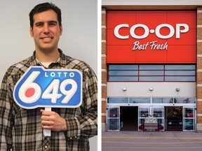 When Alphonso Buonomo discovered he won the $16.3-million Lotto 6/49 at Creekside Co-op gas bar last month, he continued his grocery trip.