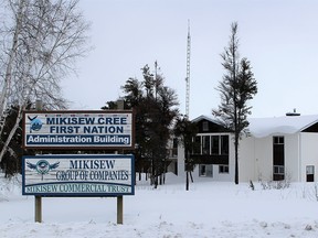 The administrative building for the Mikisew Cree First Nation and the band's group of companies on Feb. 8, 2018.