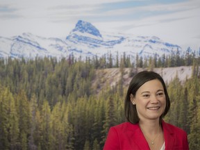 Shannon Phillips, Alberta Minister of Environment and Parks announced a proposal to create a new public land and parks area called Bighorn Country on November 23, 2018 in Edmonton.  Shaughn Butts / Postmedia
