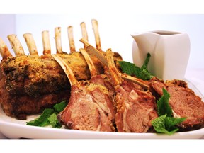 Rack of Lamb with Mint Sauce for ATCO Blue Flame Kitchen for March 13, 2019; image supplied by ATCO Blue Flame Kitchen