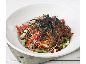 Soba Noodle Salad with Citrus Miso Dressing for ATCO Blue Flame Kitchen for Feb. 20, 2019; image supplied by ATCO Blue Flame Kitchen
