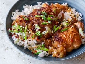 Sweet Chili Chicken Thighs is one of 150 recipes in Dorie Greenspan's new book, Everyday Dorie: The Way I Cook.