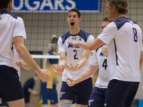 The MRU Cougars men's volleyball team