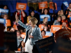 Alberta NDP leader and Premier of Alberta Rachel Notley speaks as she accepts her nomination for Edmonton-Strathcona at a meeting at St. Basil's Cultural Centre in Edmonton, on Sunday, March 17, 2019. Photo by Ian Kucerak/Postmedia