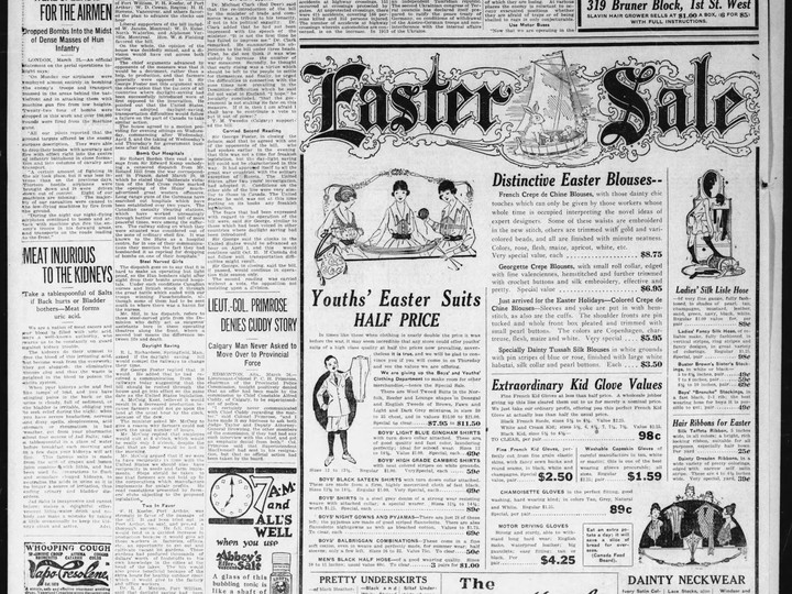  Calgary Daily Herald; March 27, 1918.