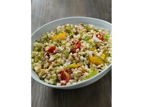 Barley and Fresh Herb Salad with Roasted Tomatoes for ATCO Blue Flame Kitchen for April 3, 2019; image supplied by ATCO Blue Flame Kitchen