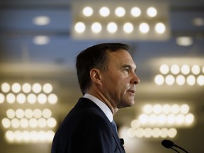Canadian finance minister Bill Morneau speaks about the 2019 Federal Budget during a breakfast hosted by the Toronto Region Board of Trade, The Empire Club and Canadian Club of Toronto, in Toronto, Wednesday.
