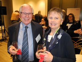 Dentons LLP partner, emeritus David Tavender and Marion Rogers.