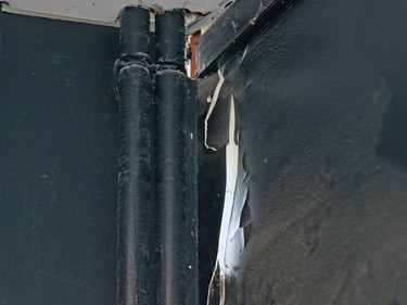 Outside light shows through in a storage room where two walls are separating at the Foundations for the Future Academy's high school in Montgomery. The school is filled with serious structural failures and despite long standing funding announcements they have yet to be repaired. The school was photographed on Thursday February 28, 2019.