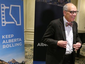Alberta Party leader Stephen Mandel makes a campaign announcement in support of better tax incentives for Alberta's film industry at the Fairmount Palliser Hotel in Calgary on Monday March 25, 2019. Gavin Young/Postmedia