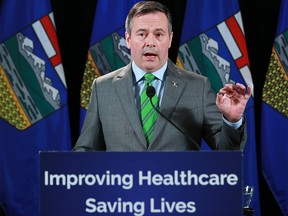 UCP leader Jason Kenney makes a healthcare campaign announcement at the Westin Hotel in Calgary on Thursday, March 28, 2019. Gavin Young/Postmedia