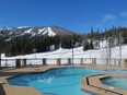 View from the slope side pool at the Sun Peaks Grand Hotel. Courtesy, Mhairri Woodhall