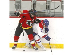 Katelyn Gosling and the Calgary Inferno face off against the Les Canadiennes De Montreal in Sunday's CWHL championship. Postmedia file photo.