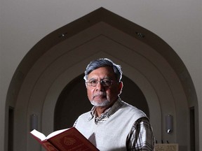 Sultan Mahmood, executive member of the Baitun Nur Mosque in Calgary, Alberta is pictured in the mosque's main prayer room on March 9, 2010. (Leah Hennel, Calgary Herald)