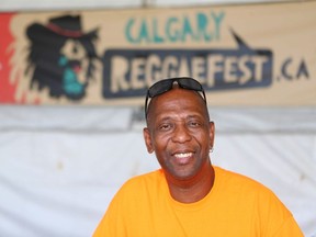 Leo Cripps, producer for ReggaeFest in Calgary, Alta poses during setup on Wednesday August 12, 2015. Jim Wells/Calgary Sun/Postmedia Network