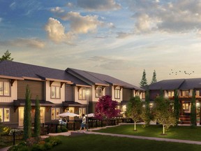 Artist's rendering of the exterior of Regatta, in Auburn Bay, by Brookfield Residential.