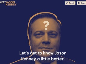 Screenshot of https://meetjasonkenney.ca/