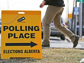 Voters in Calgary-Mountain View cast their ballots at Langevin School on election day, Tuesday April 16, 2019.