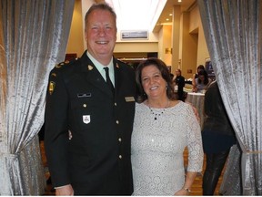 Pictured at the annual CUPS Moonlight Lounge Gala held March 20 at the Hyatt Regency Calgary are CUPS board chair Michael Lang with executive director Carlene Donnelly. The event raised $200,000 for CUPS child and family programming.