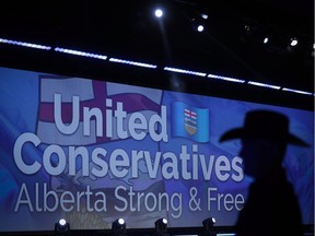 Election night headquarters for the Alberta United Conservative leader Jason Kenney on election night at Big Four Roadhouse on the Stampede grounds in Calgary, Alberta