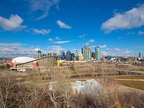 The Calgary skyline was photographed on April 1, 2019. City council is debating shifting some business taxes to property taxes. Gavin Young/Postmedia