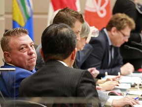 Calgary city councillor Joe Magliocca looks towards the gallery during a council session on Monday April 8, 2019.  Gavin Young/Postmedia