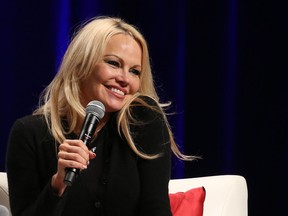Pamela Anderson was takes part in a question and answer session at the Calgary Expo on Sunday April 28, 2019.  Gavin Young/Postmedia