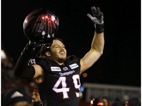 It won't be easy to fill the shoes of Calgary Stampeders star Alex Singleton. Leah hennel/Postmedia file photo.