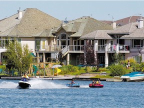 Chestermere offers a lake playground.