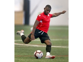 Tofa Fakunle is one of the few returning players for Foothills FC this season. Postmedia file photo.