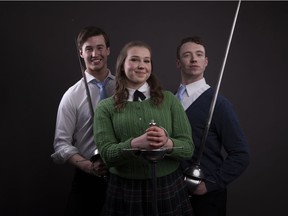 Crossing Swords at StoryBook Theatre with Adam Forward, Katie McMillan and Troy Goldthrop.
