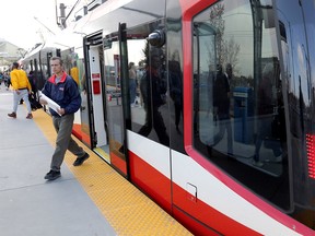 Calgary Transit insists its state-of-the-art new LRT cars don't suffer from the same door sensor problems that are plaguing the only other city using them in San Francisco on Wednesday, April 24, 2019. Darren Makowichuk/Postmedia