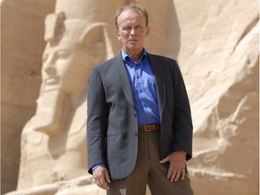 Sunday January 14, 2007 Page B3
Host Peter Weller in front of the Ramses II's temple at Abu Simbel. The temples of Abu Simbel were Ramses IIs greatest achievement, carved out of a virgin cliff face.Egypt: Engineering an Empire. 
This show is premiering Jan. 15 on History Television