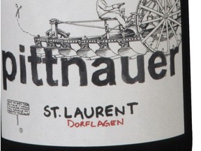 Calgary Herald April 26, 2019 Pittnauer St.Laurent from Burgenland, Austria, for Darren Oleksyn wine column appearing in the Calgary Herald on May 4, 2019.