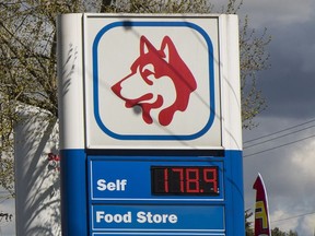 The Husky at 7389 River Rd. in Delta was selling as at 178.9 on April 23. Metro Vancouver prices at the pump continue to set continental records.